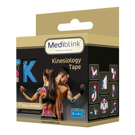 Mediblink Kinesiology Tape 5 cm x 5 m Blue M131