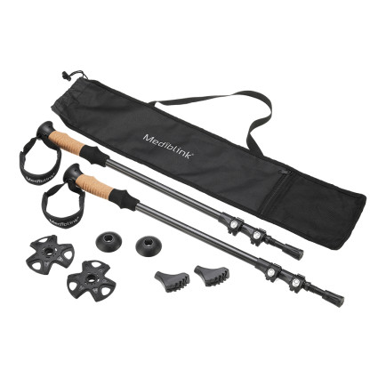 MEDIBLINK Telescopic carbon trekking poles