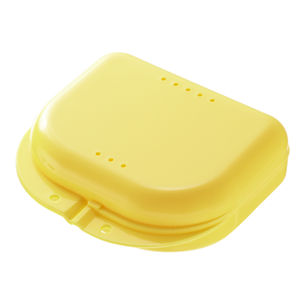 MEDIBLINK Dental braces container S yellow M041