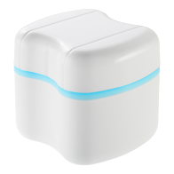 MEDIBLINK Denture container blue M039