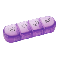 MEDIBLINK Daily pill container Stela mini purple 4x/day M019