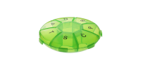 MEDIBLINK Weekly pill container Lotus green 1x/day M014